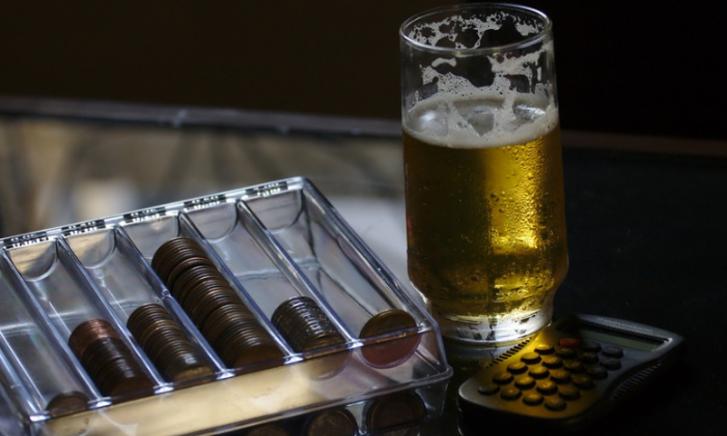 Geld besteed aan bier in Nederland